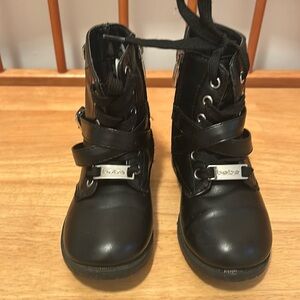 Bebe toddler black boots size 8